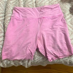 Baby Pink Biker Athletic Shorts